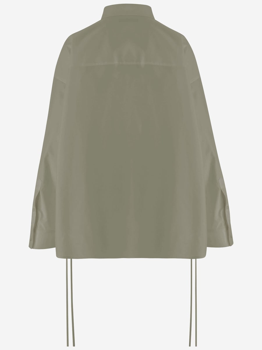Balenciaga CAMICIA IN COTONE CON LACCI, view 2