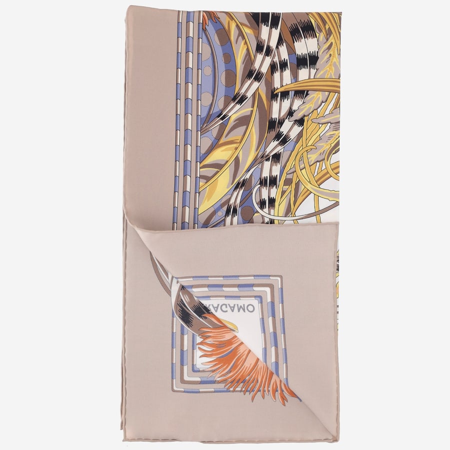 Ferragamo FOULARD IN SETA CON STAMPA Rooster, view 2