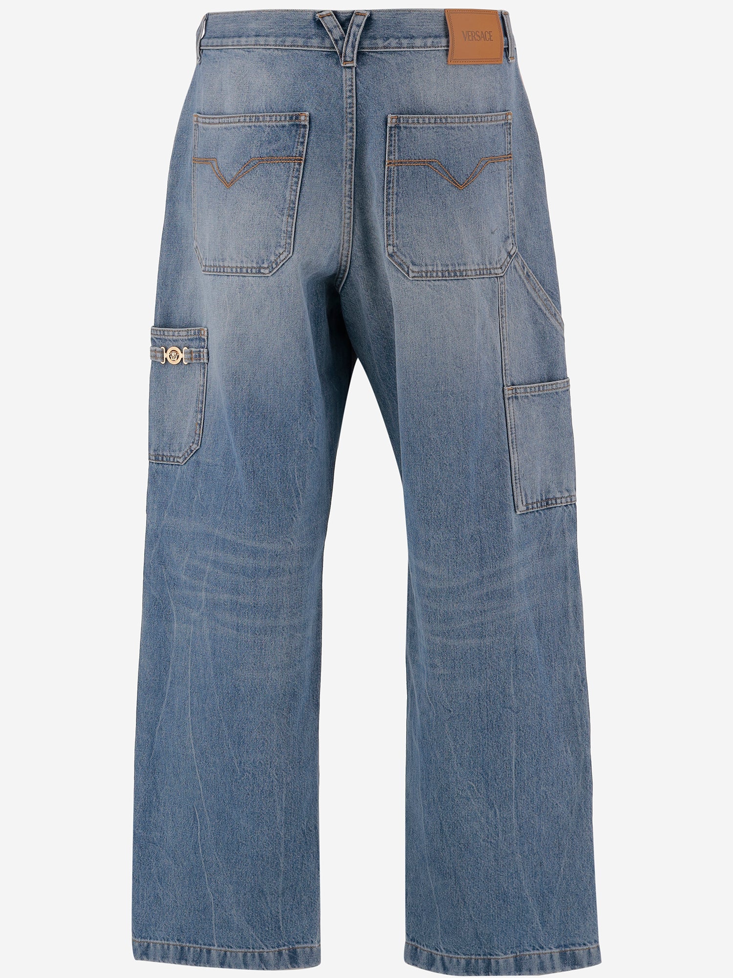 Versace JEANS CARPENTER IN DENIM DI COTONE, view 2