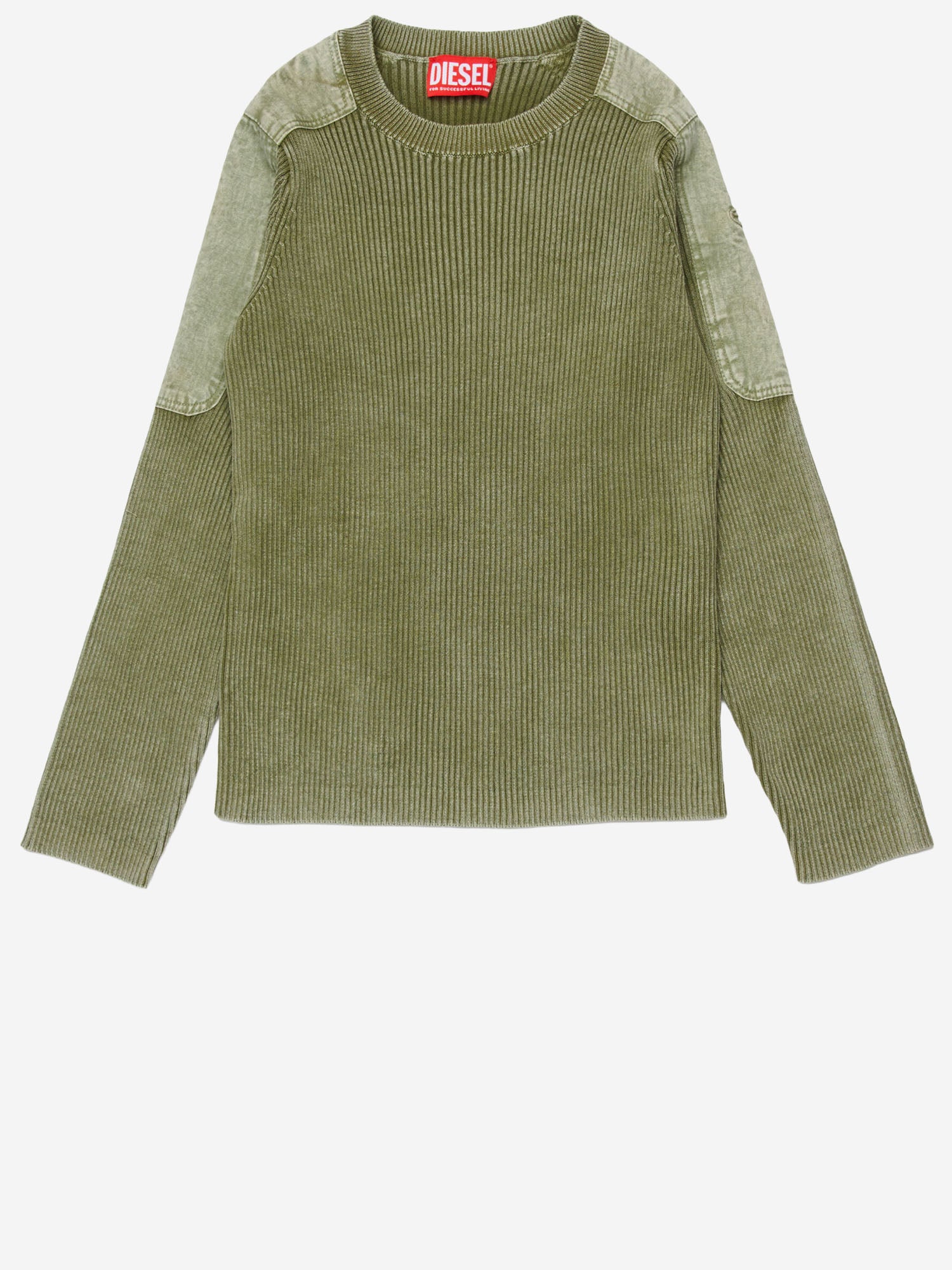 DIESEL KIDS MAGLIA KAMERYN IN COTONE CON PATCH SPALLA