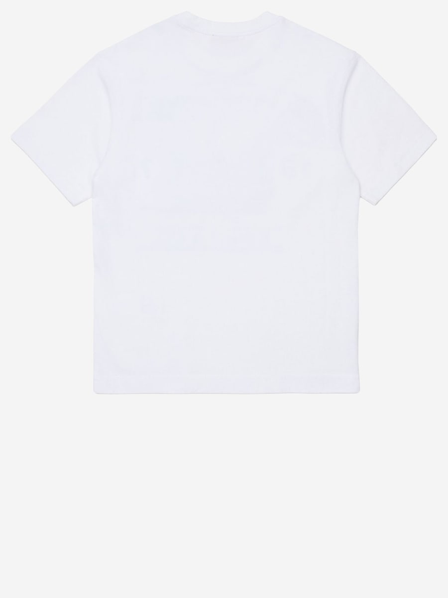 DIESEL KIDS T-SHIRT TDERSIM OVER IN COTONE CON LOGO, view 2