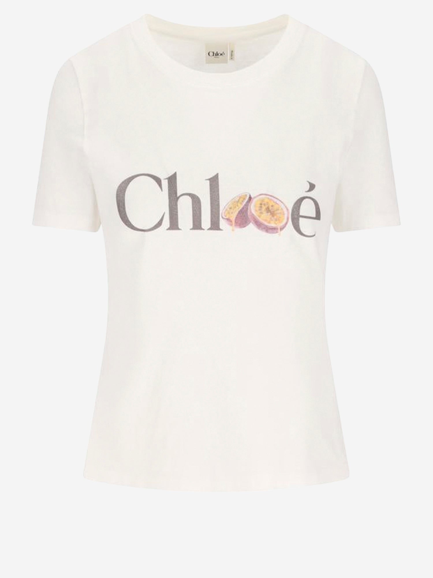 Chloé T-SHIRT IN COTONE CON STAMPA LOGO