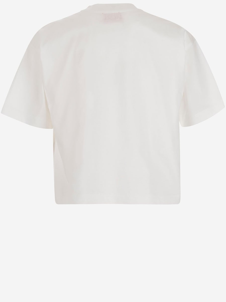 DIESEL KIDS T-SHIRT TIXAN IN COTONE CON LOGO, view 2