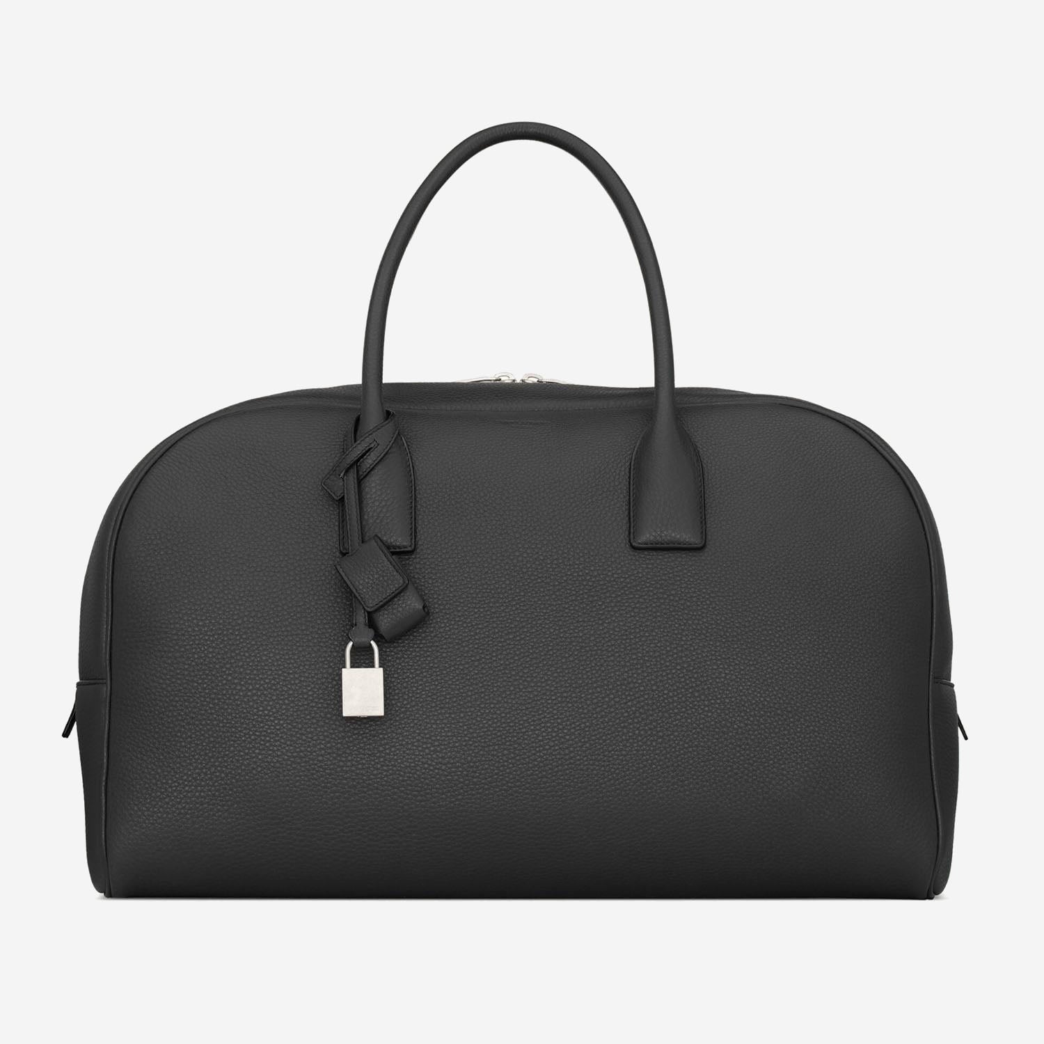 Saint Laurent BORSA DA BOWLING DUFFLE IN PELLE MARTELLATA