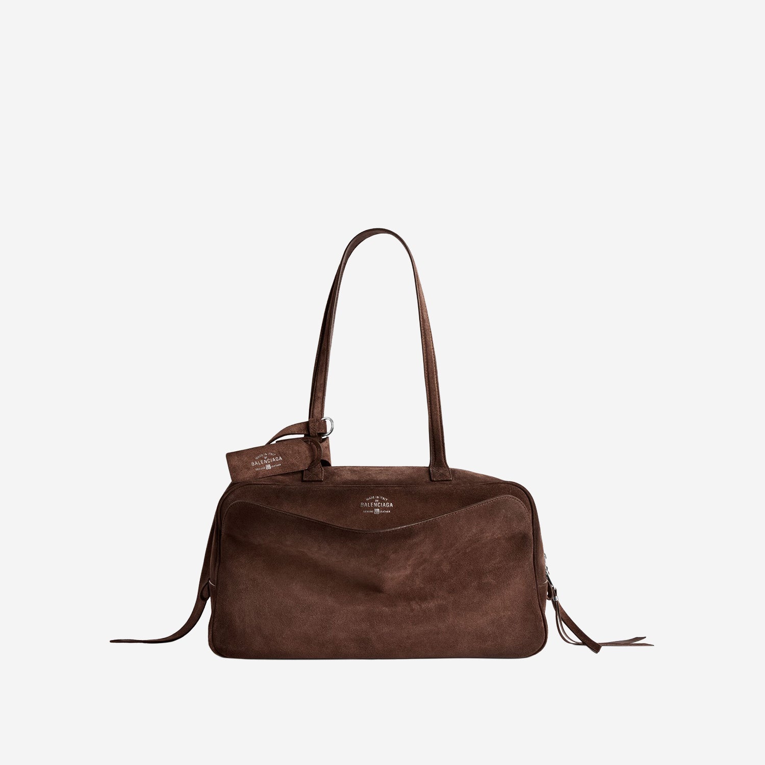 Balenciaga Borsa Bowling Carrie in pelle scamosciata