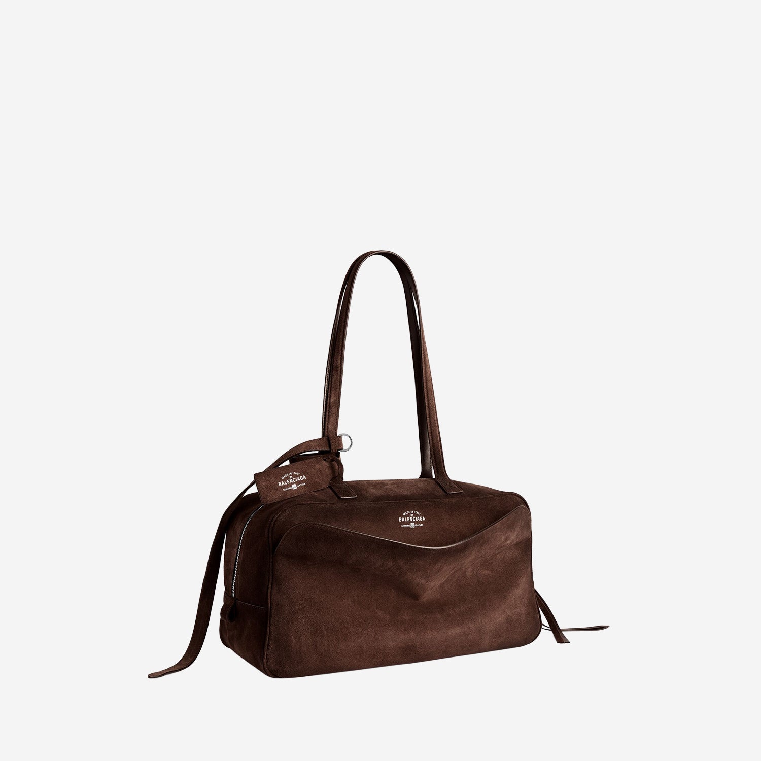 Balenciaga Borsa Bowling Carrie in pelle scamosciata, view 2
