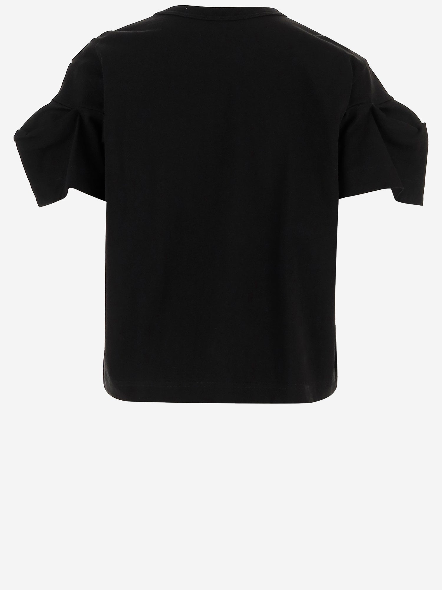 SACAI T-SHIRT IN COTONE CON MANICHE DOPPIE, view 2