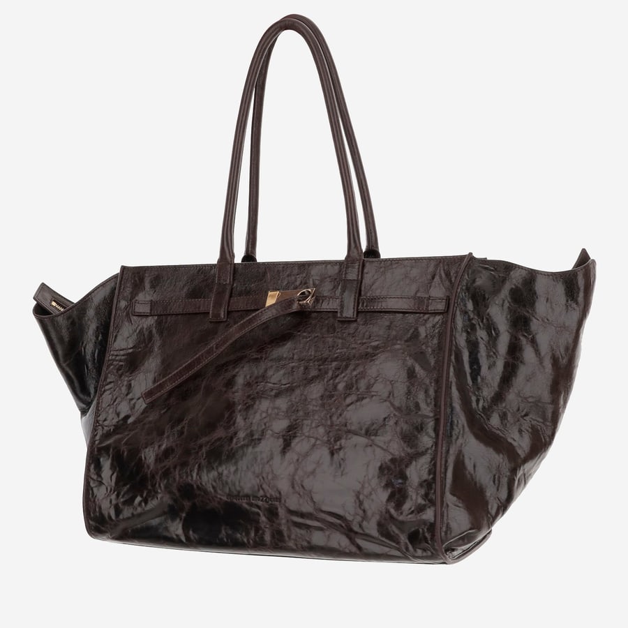 BENEDETTA BRUZZICHES BORSA MAME WEEKEND IN PELLE, view 2