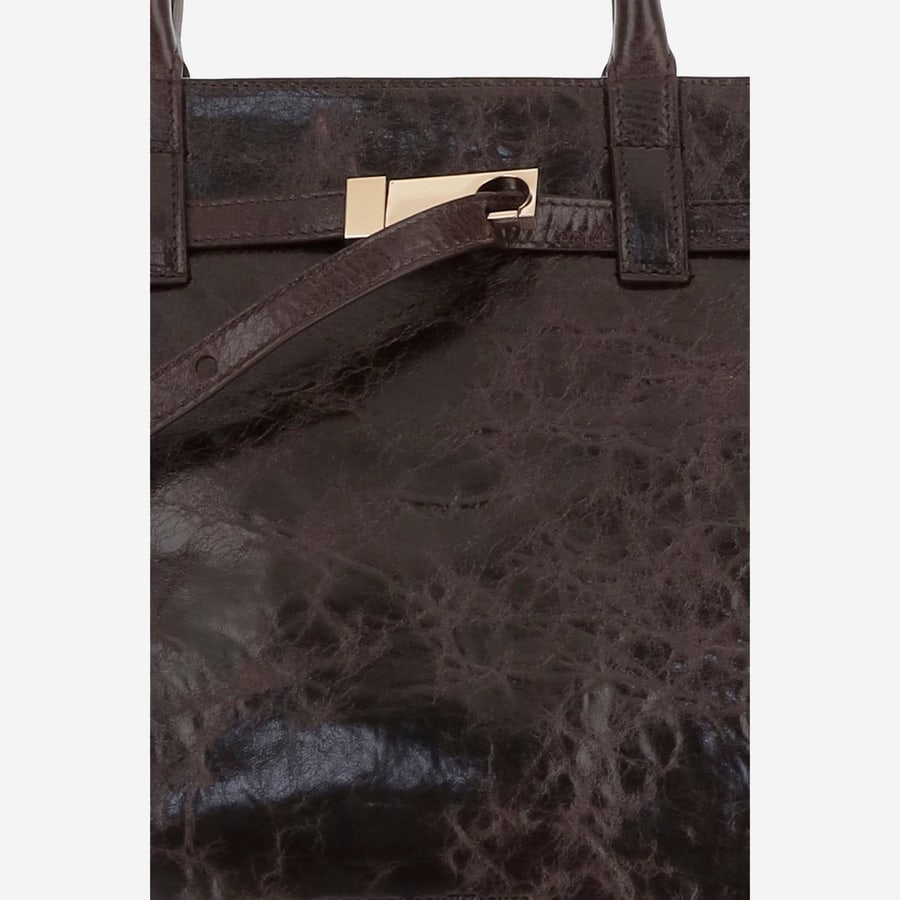 BENEDETTA BRUZZICHES BORSA MAME WEEKEND IN PELLE, view 4