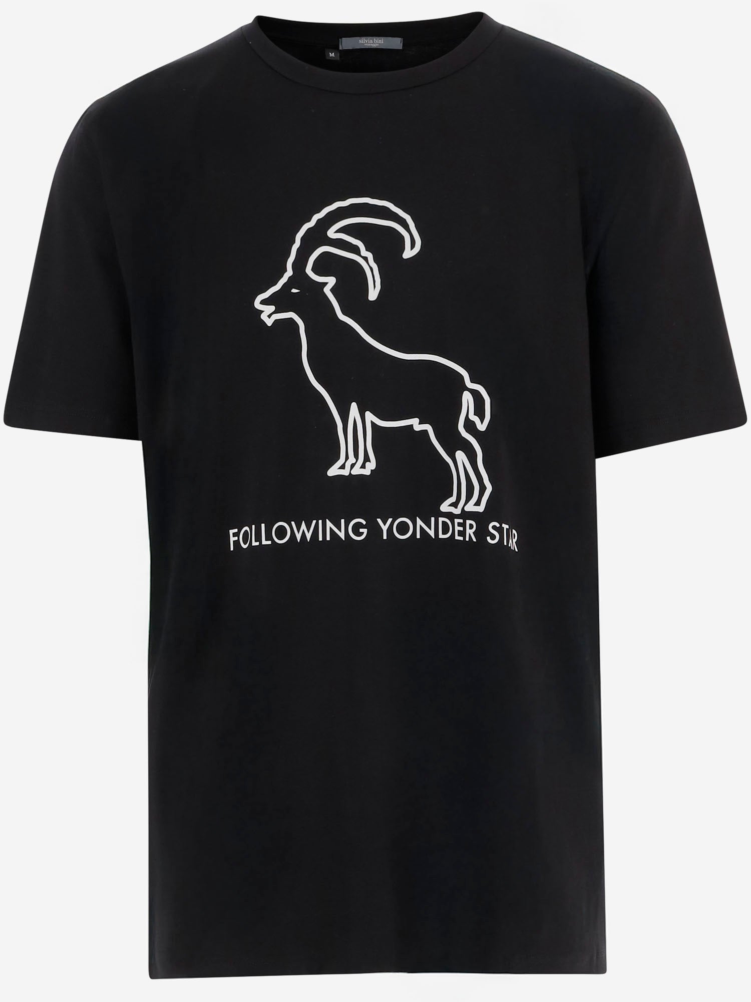 BINI SILVIA T-SHIRT FOLLOWING YONDER STAR IN COTONE STRETCH