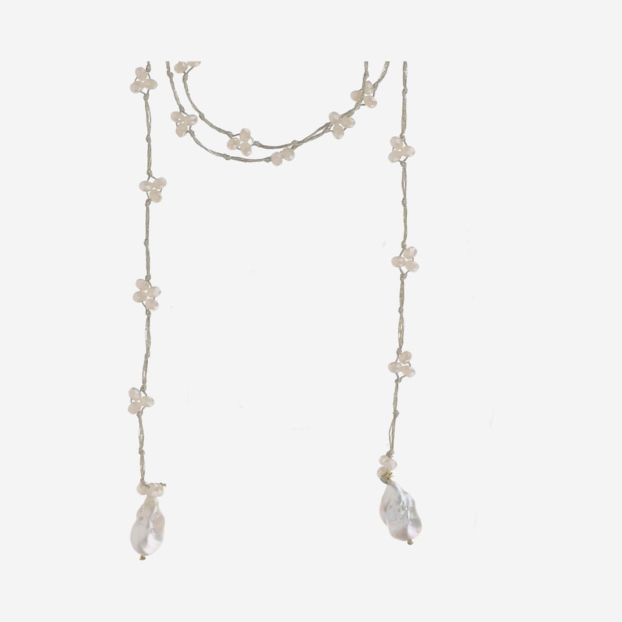 MELA COLLANA CON PERLE, view 2