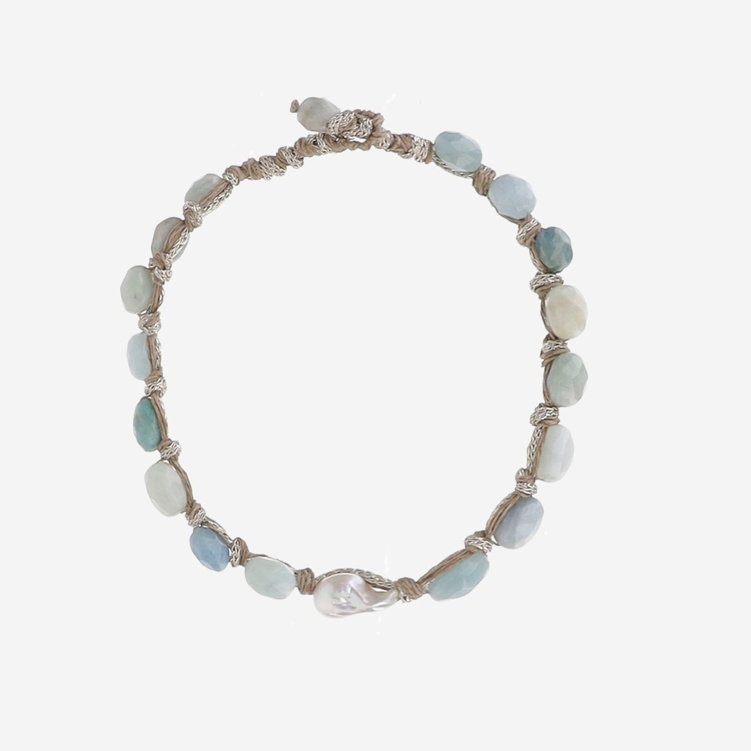 MELA COLLANA CON pietre acquamarine
