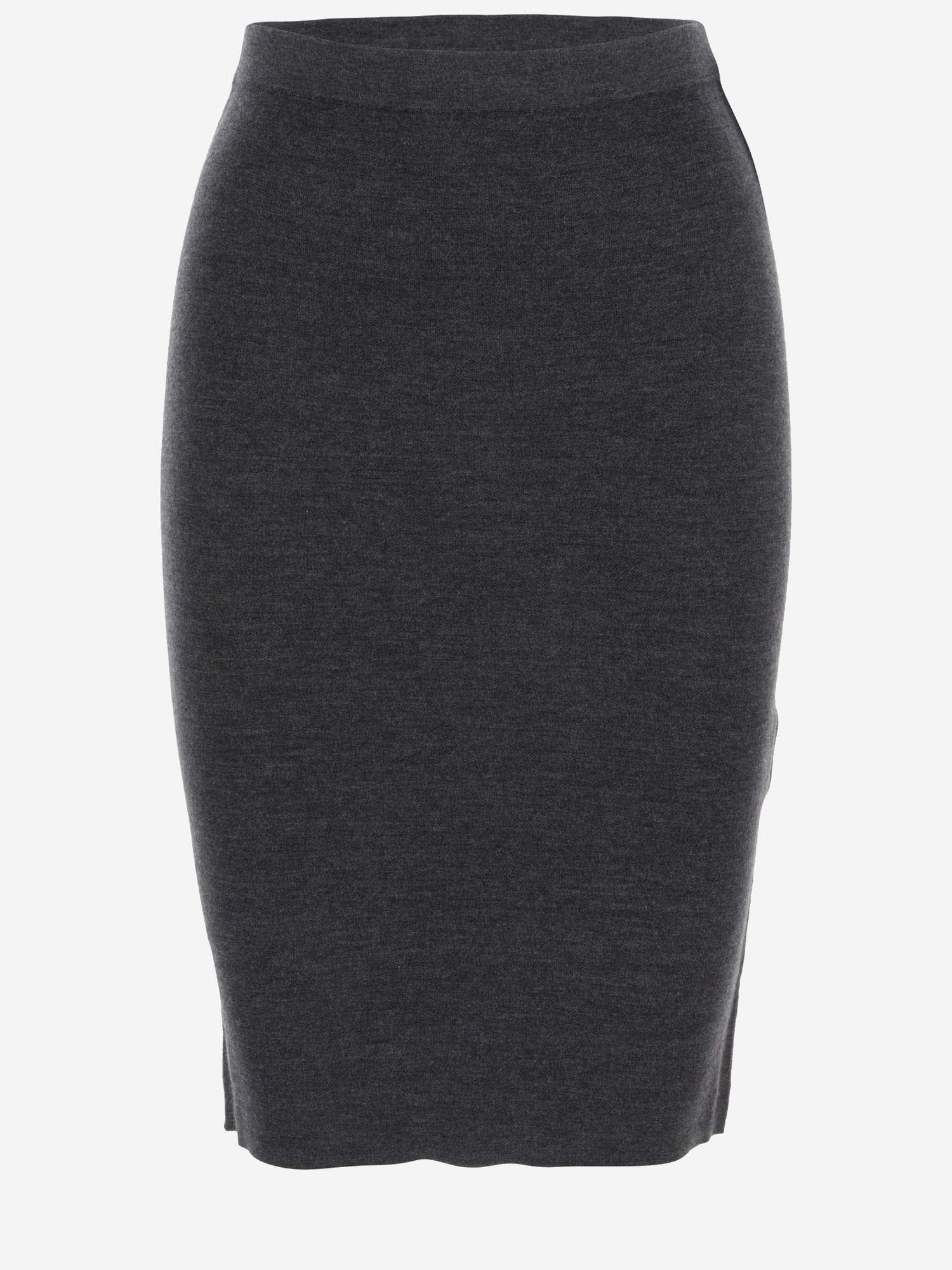 Saint Laurent GONNA A TUBINO IN LANA CASHMERE E SETA