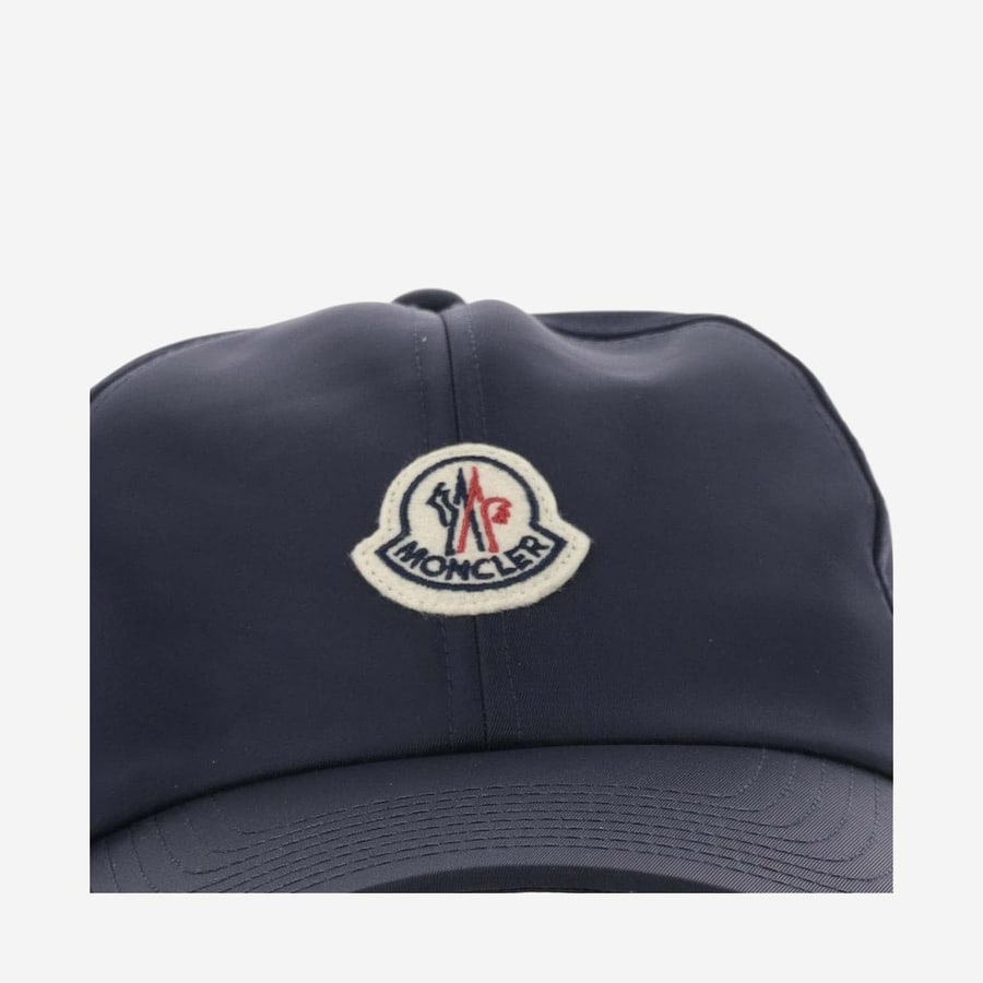 Moncler CAPPELLO DA BASEBALL IN IN SATIN CON LOGO, view 4