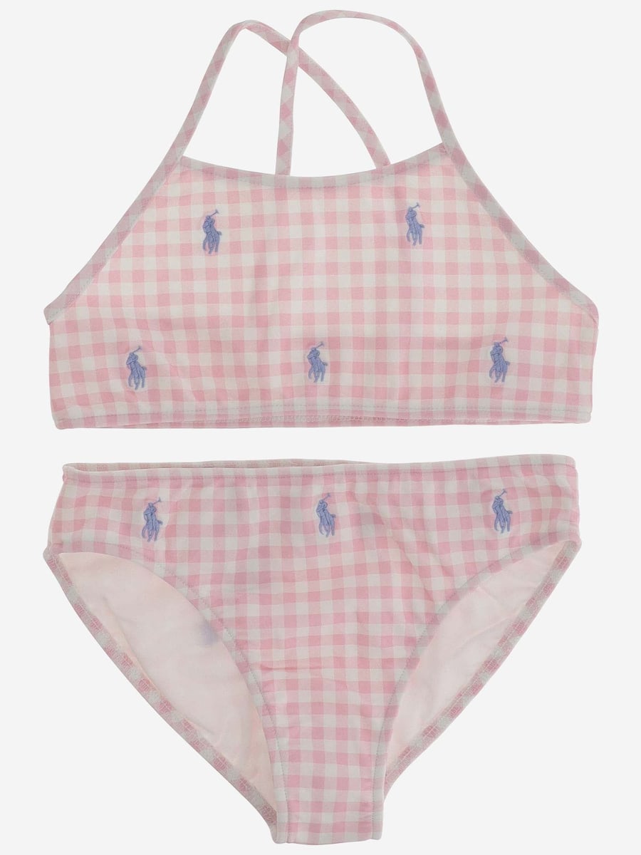 POLO RALPH LAUREN KIDS BIKINI IN NYLON STRETCH CON LOGO