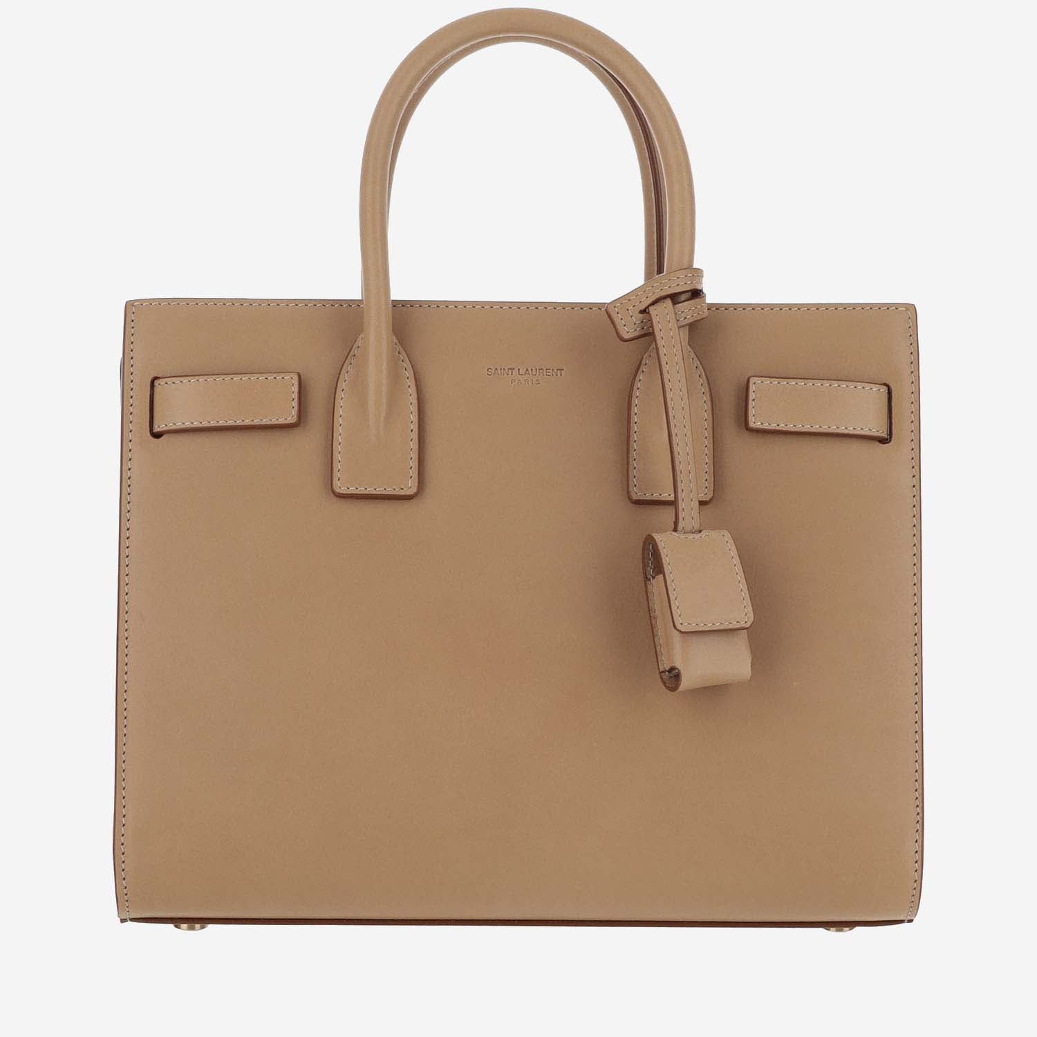 Saint Laurent BORSA A MANO IN PELLE CON LOGO