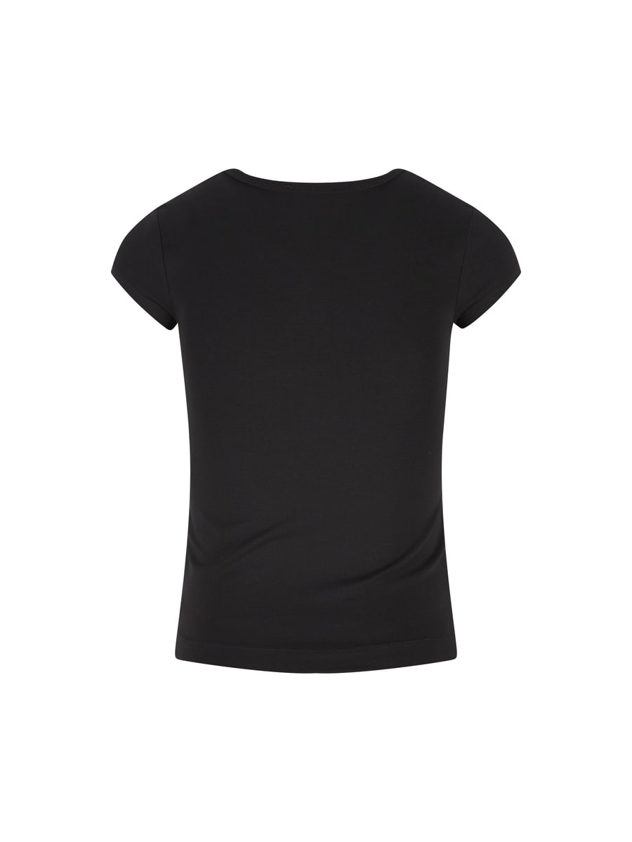 Diesel T-Shirt realizzata in cotone ed elastan., view 2