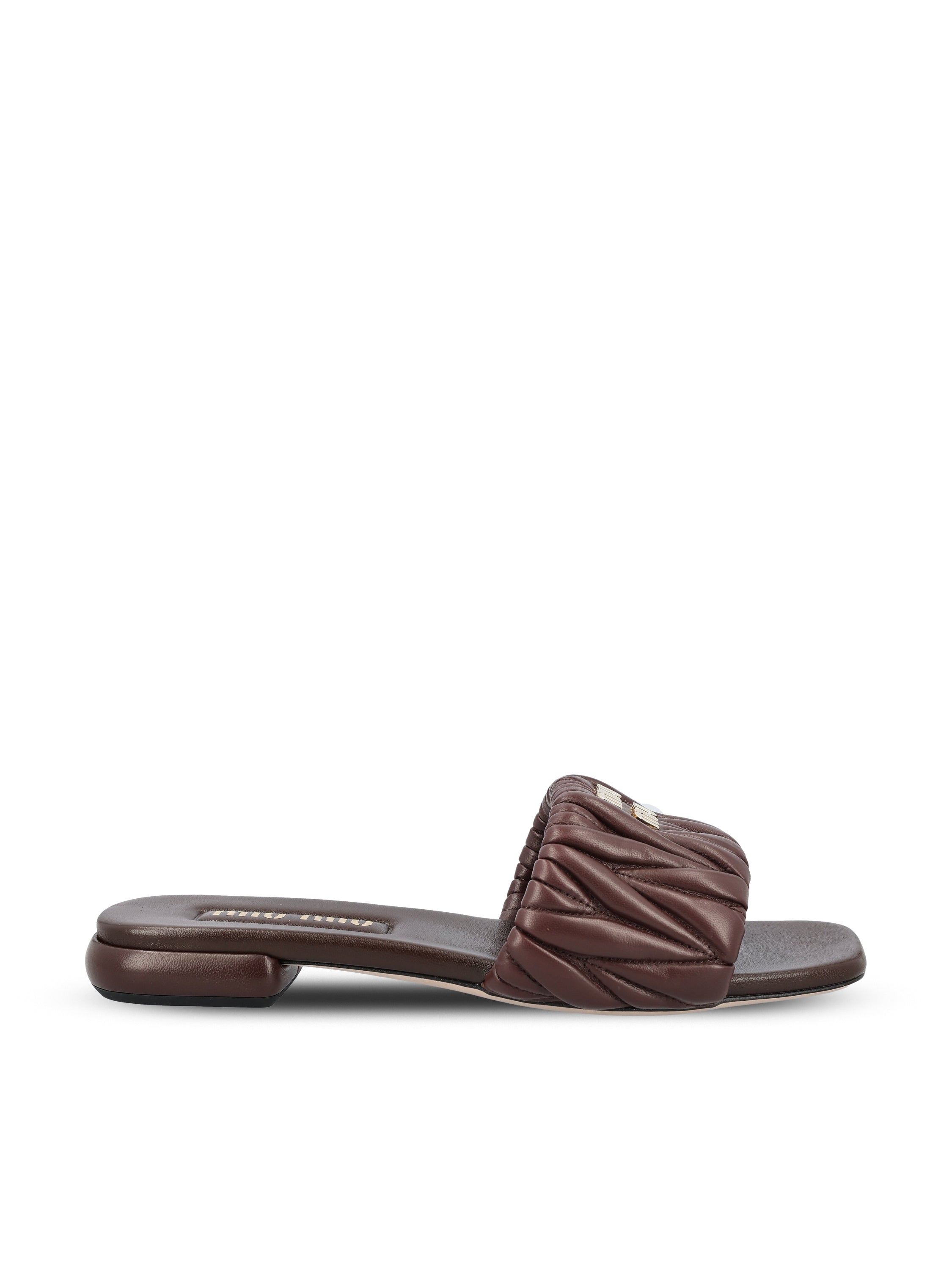 Miu Miu Sandali realizzati in pelle.