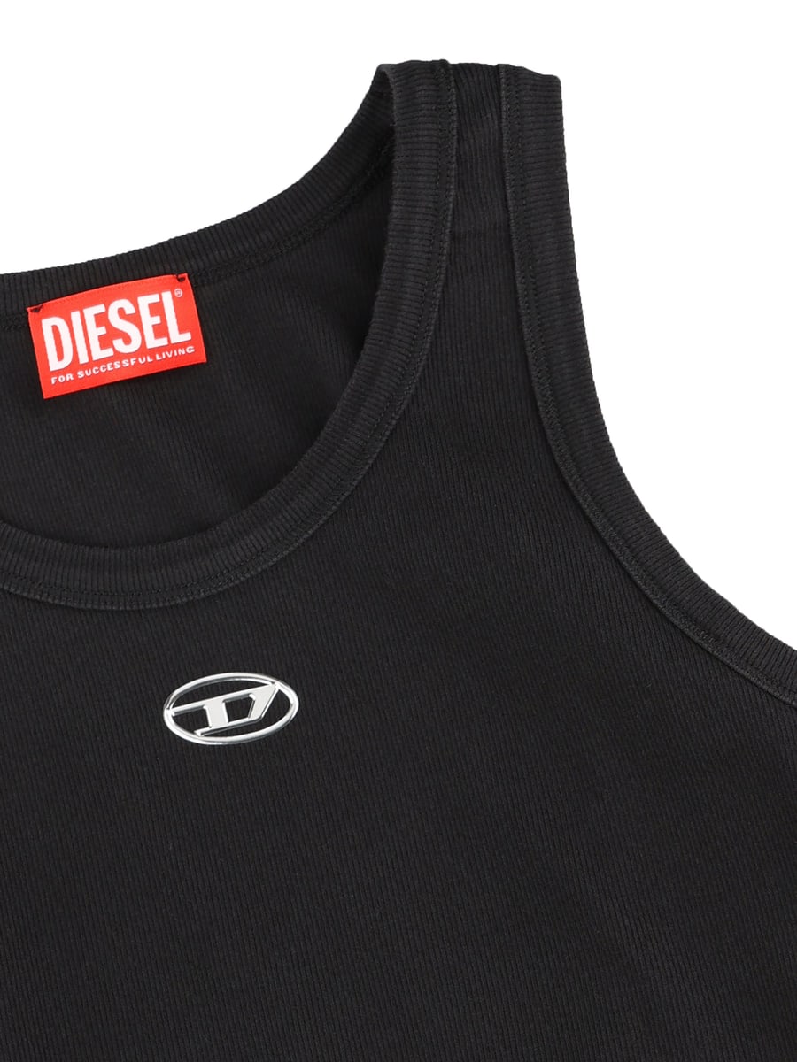 Diesel Canotta realizzata in cotone., view 4