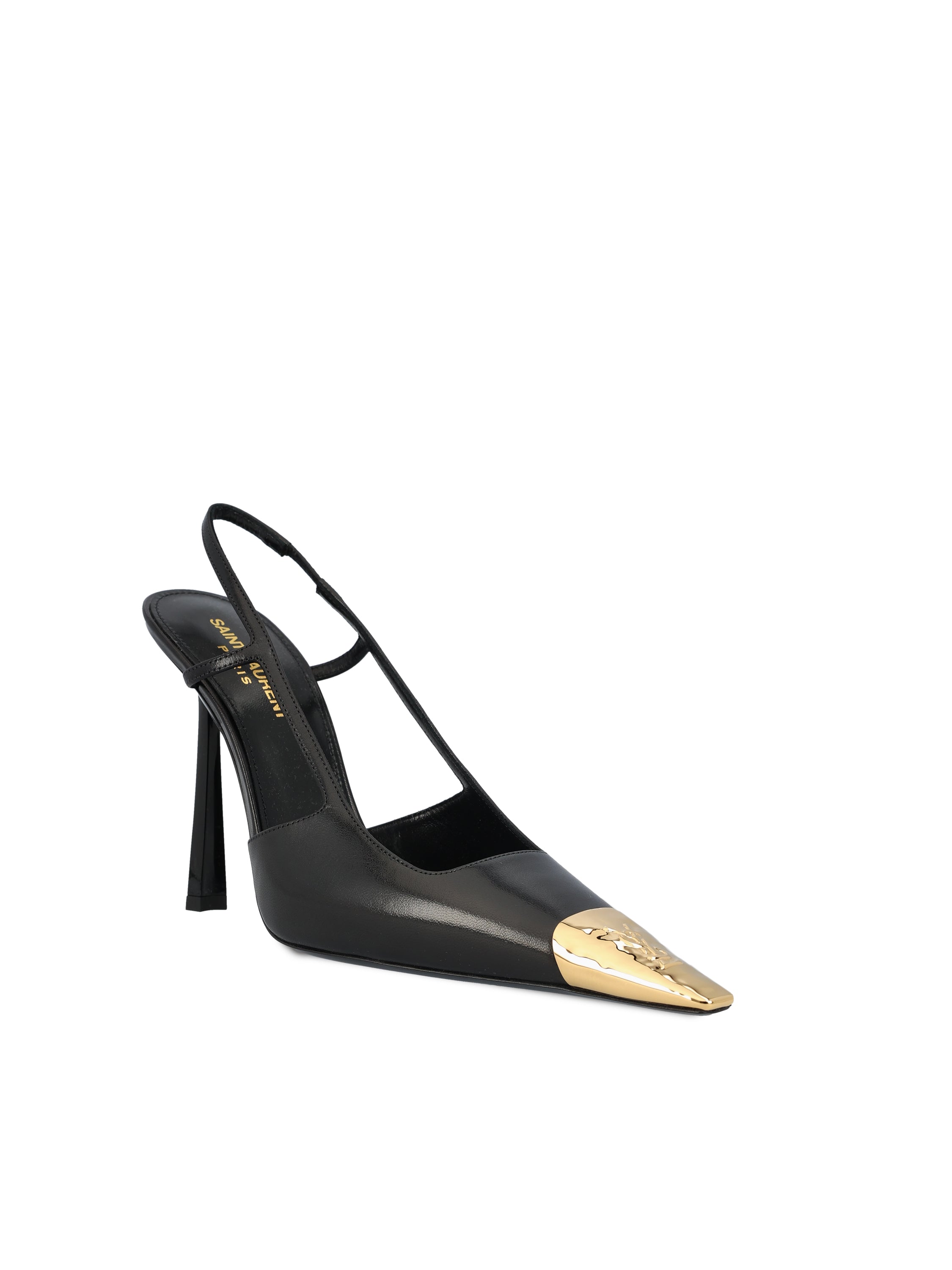 Saint Laurent Décolleté realizzate in pelle di agnello., view 2