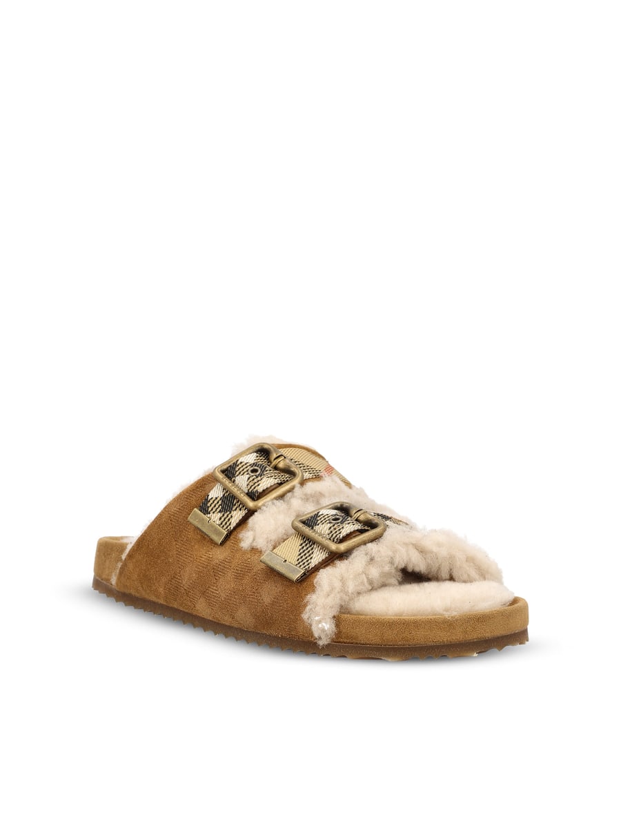 Burberry Ciabatte realizzate in pelle di vitello., view 2