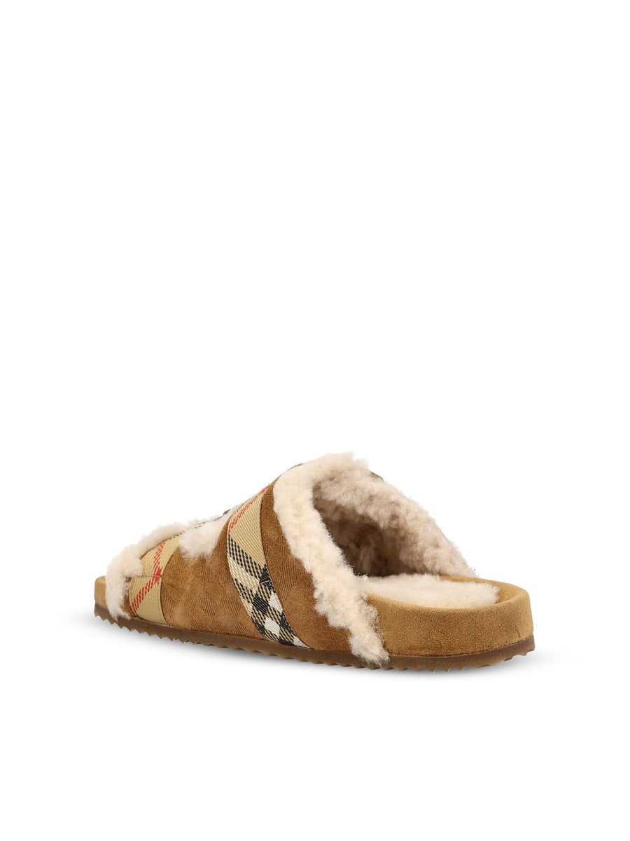 Burberry Ciabatte realizzate in pelle di vitello., view 3