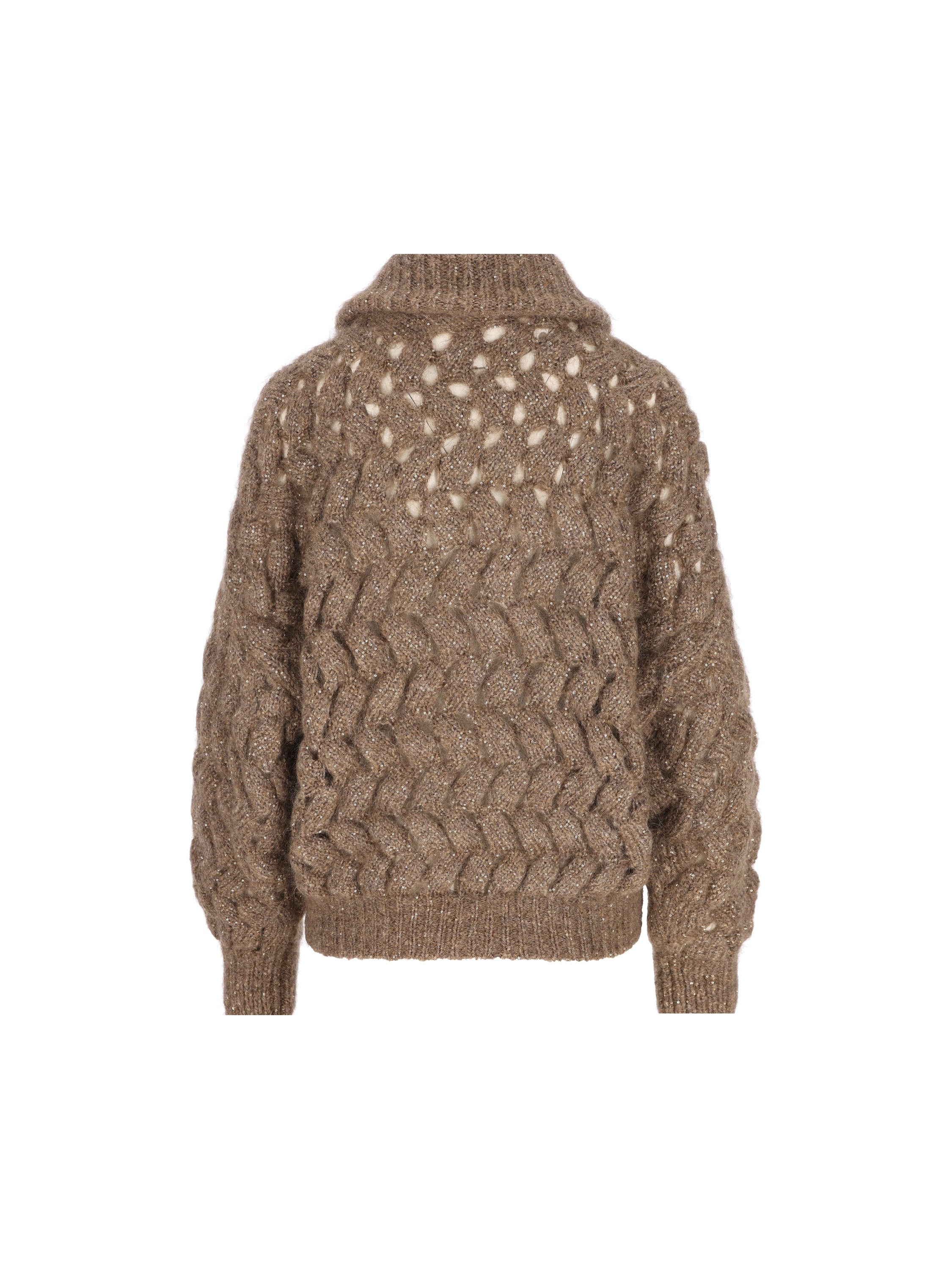 Brunello Cucinelli Cardigan realizzato in mohair e poliammide., view 2