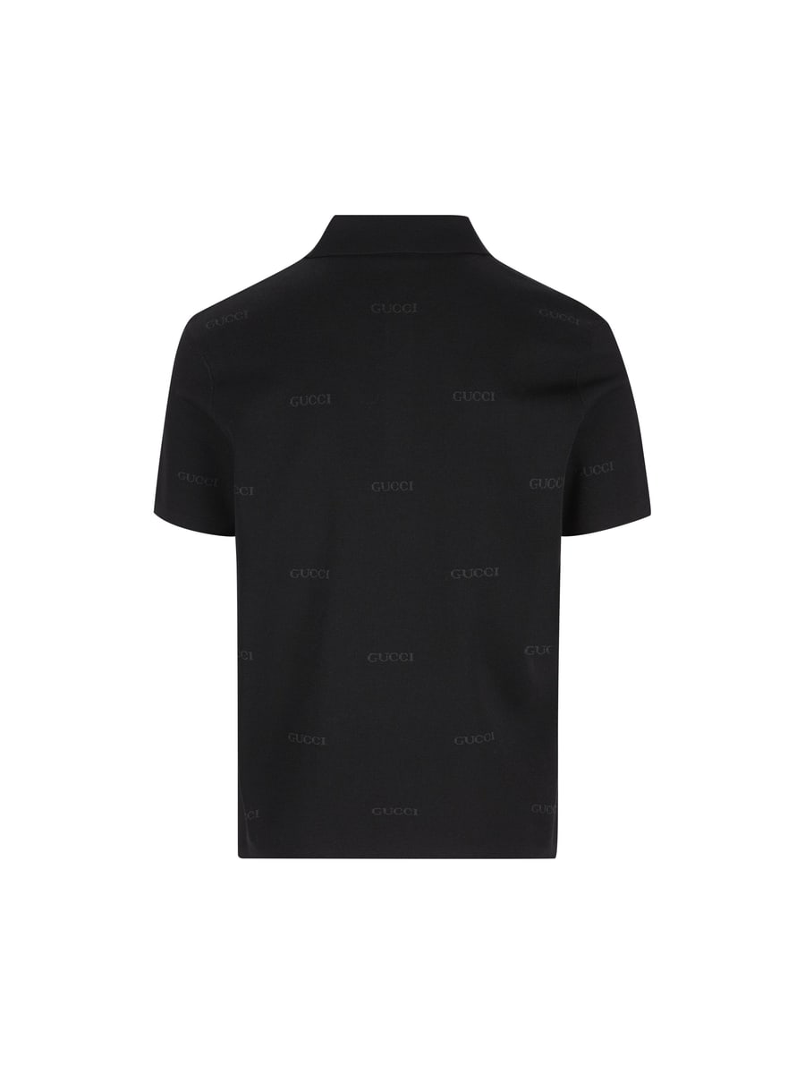Gucci Polo realizzata in lana e seta., view 2