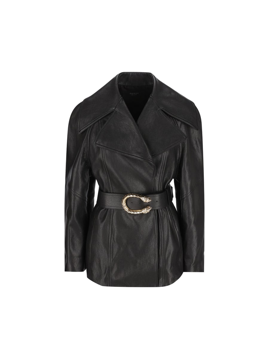 Gucci Trench in pelle.