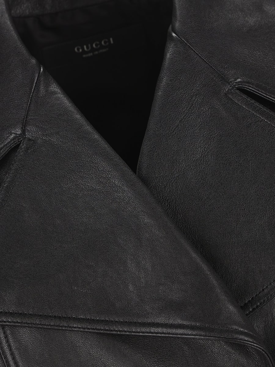 Gucci Trench in pelle., view 4