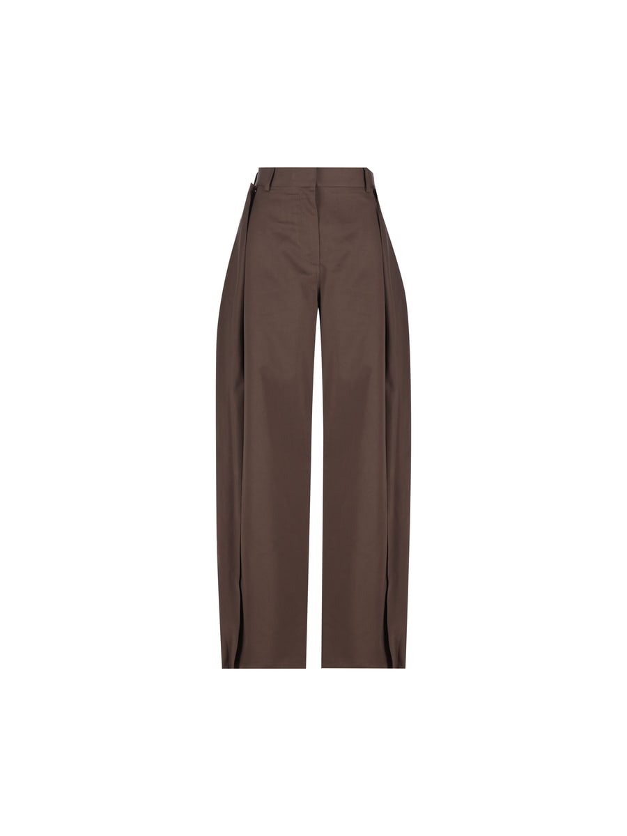 Loewe Pantaloni in gabardine di cotone e seta.