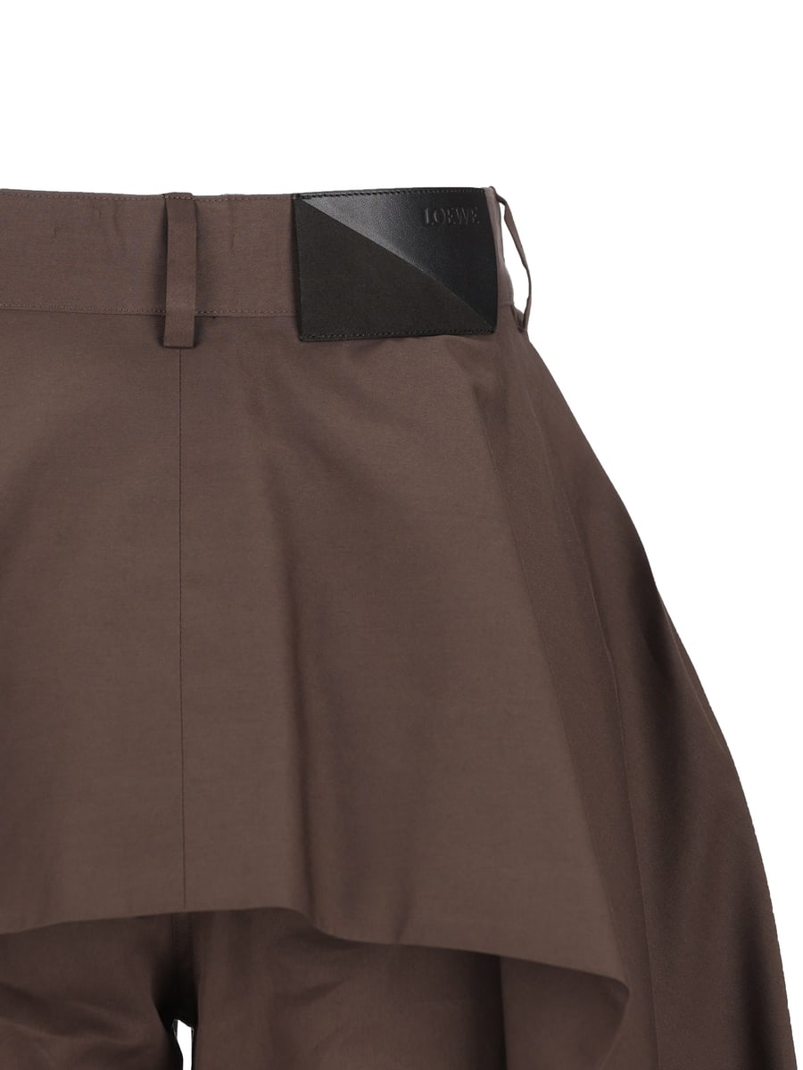 Loewe Pantaloni in gabardine di cotone e seta., view 4