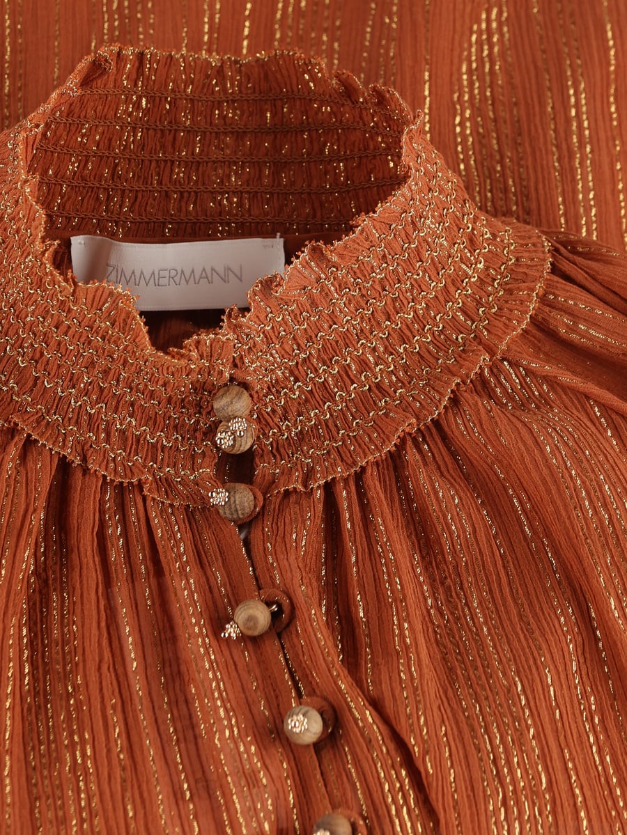Zimmermann Blusa in cotone, view 3