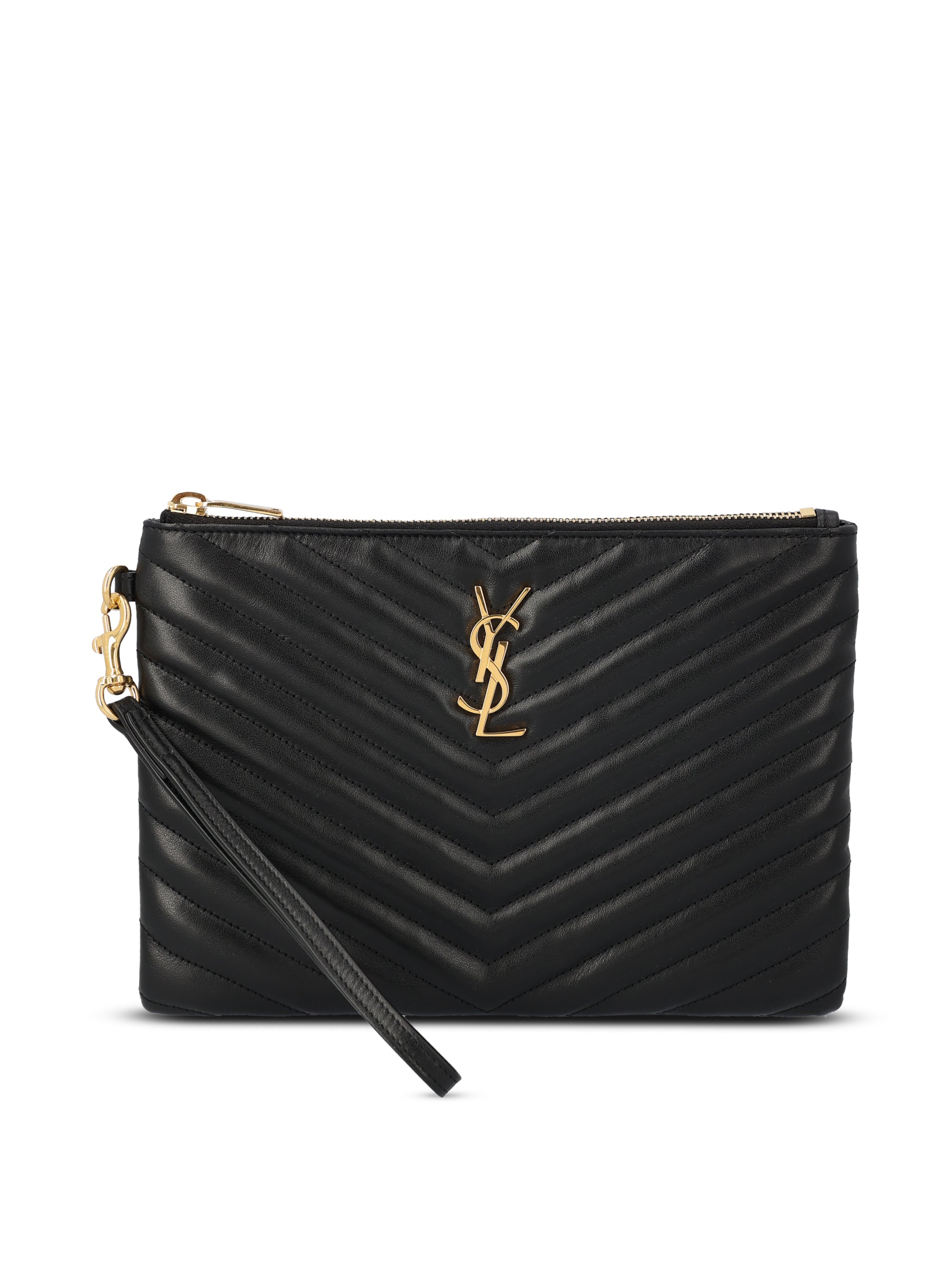 Saint Laurent Pouch in pelle.