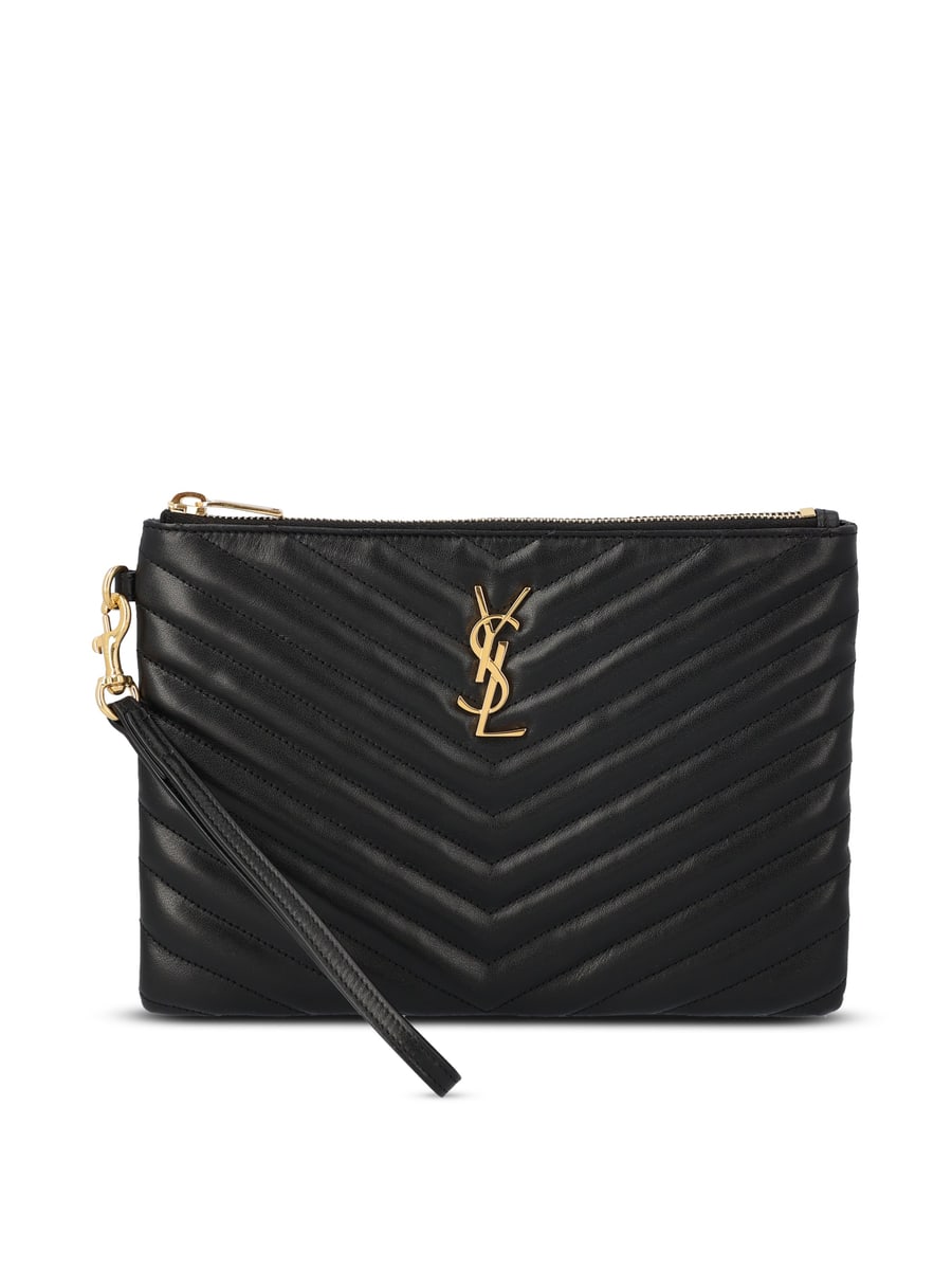 Saint Laurent Pouch in pelle.