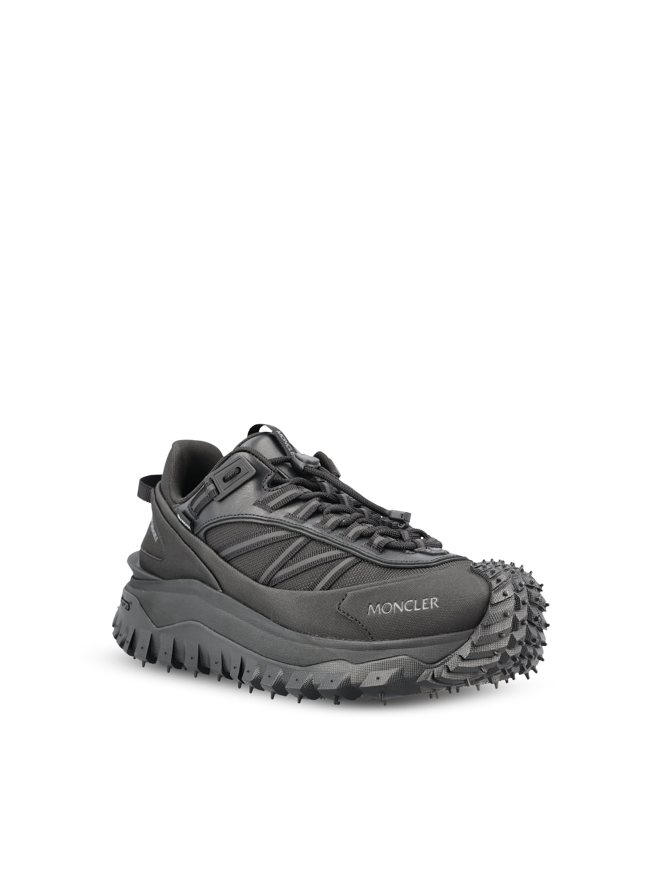 Moncler Sneakers in rete, nabuk e microfibra., view 2
