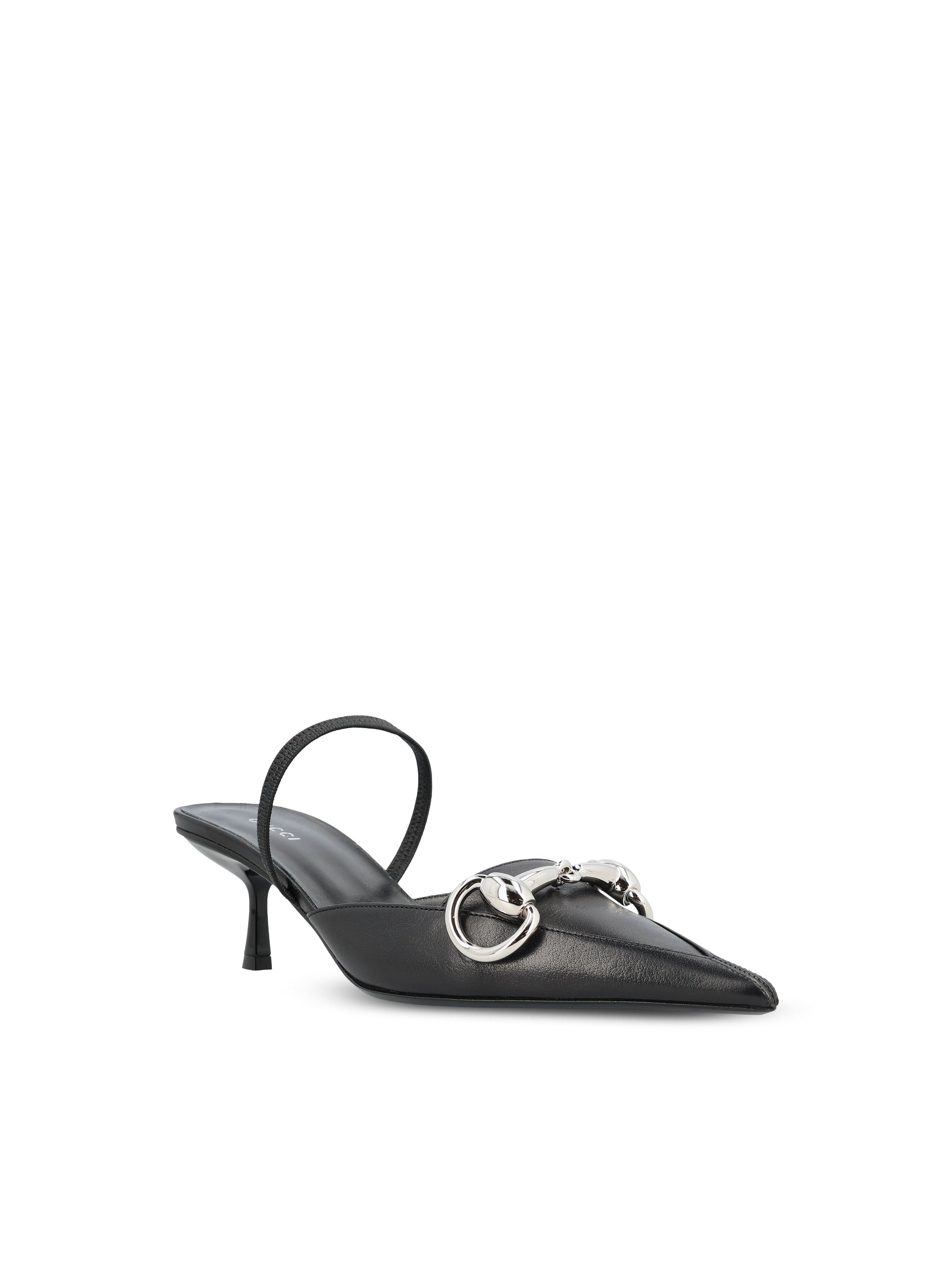 Gucci Décolleté slingback in pelle., view 2