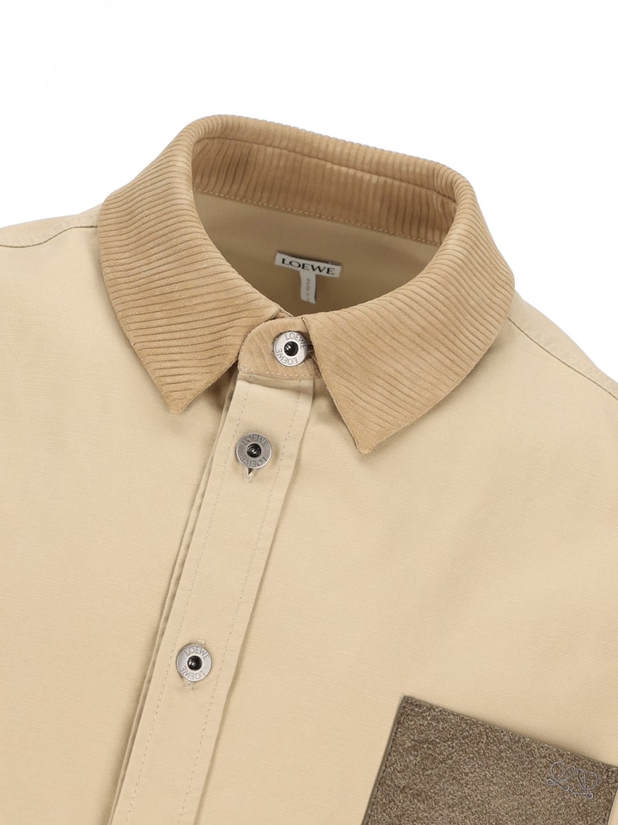 Loewe Giacca-camicia In tela di cotone., view 3
