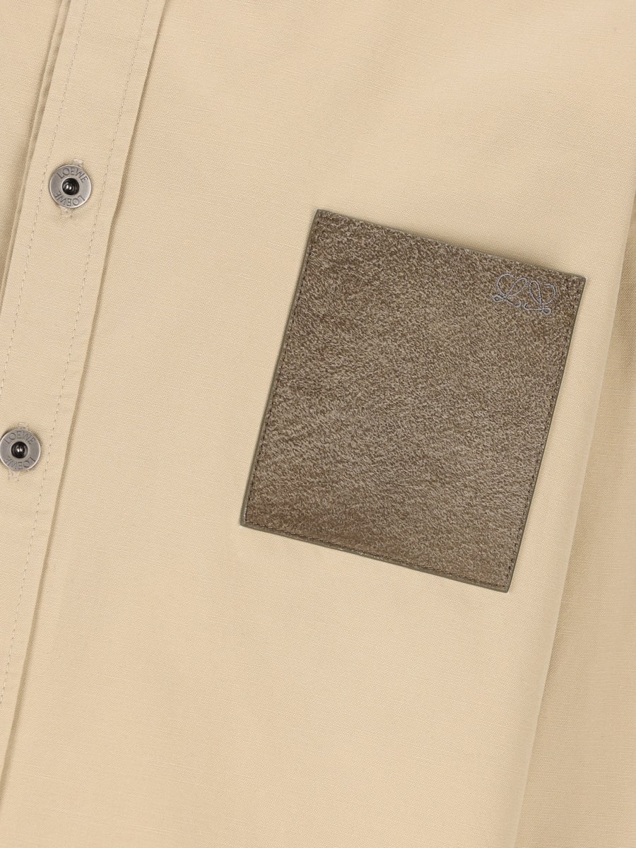 Loewe Giacca-camicia In tela di cotone., view 4