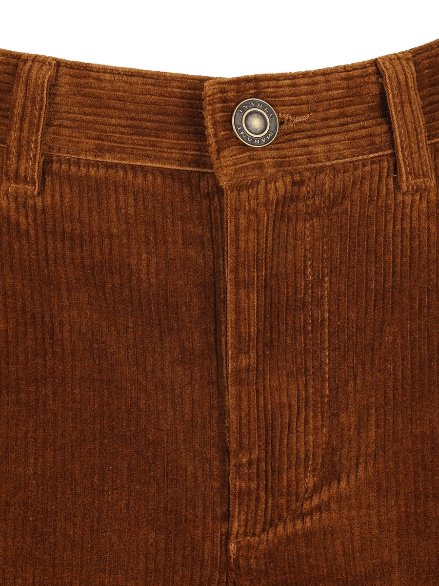 ISABEL MARANT ETOILE Pantaloni in cotone e lino., view 3