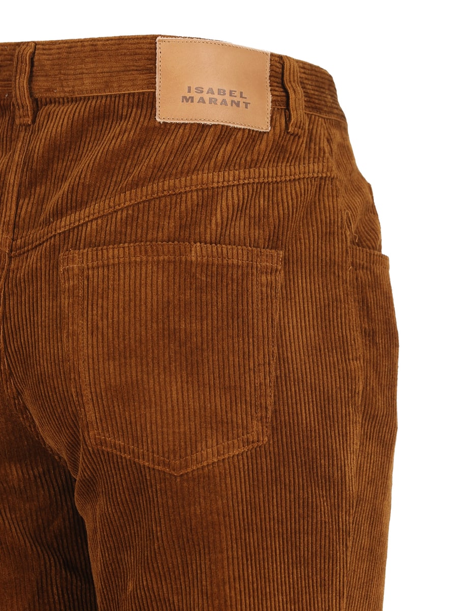 ISABEL MARANT ETOILE Pantaloni in cotone e lino., view 4