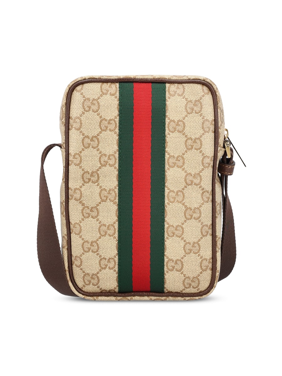 Gucci Borsa realizzata in tessuto e pelle., view 2