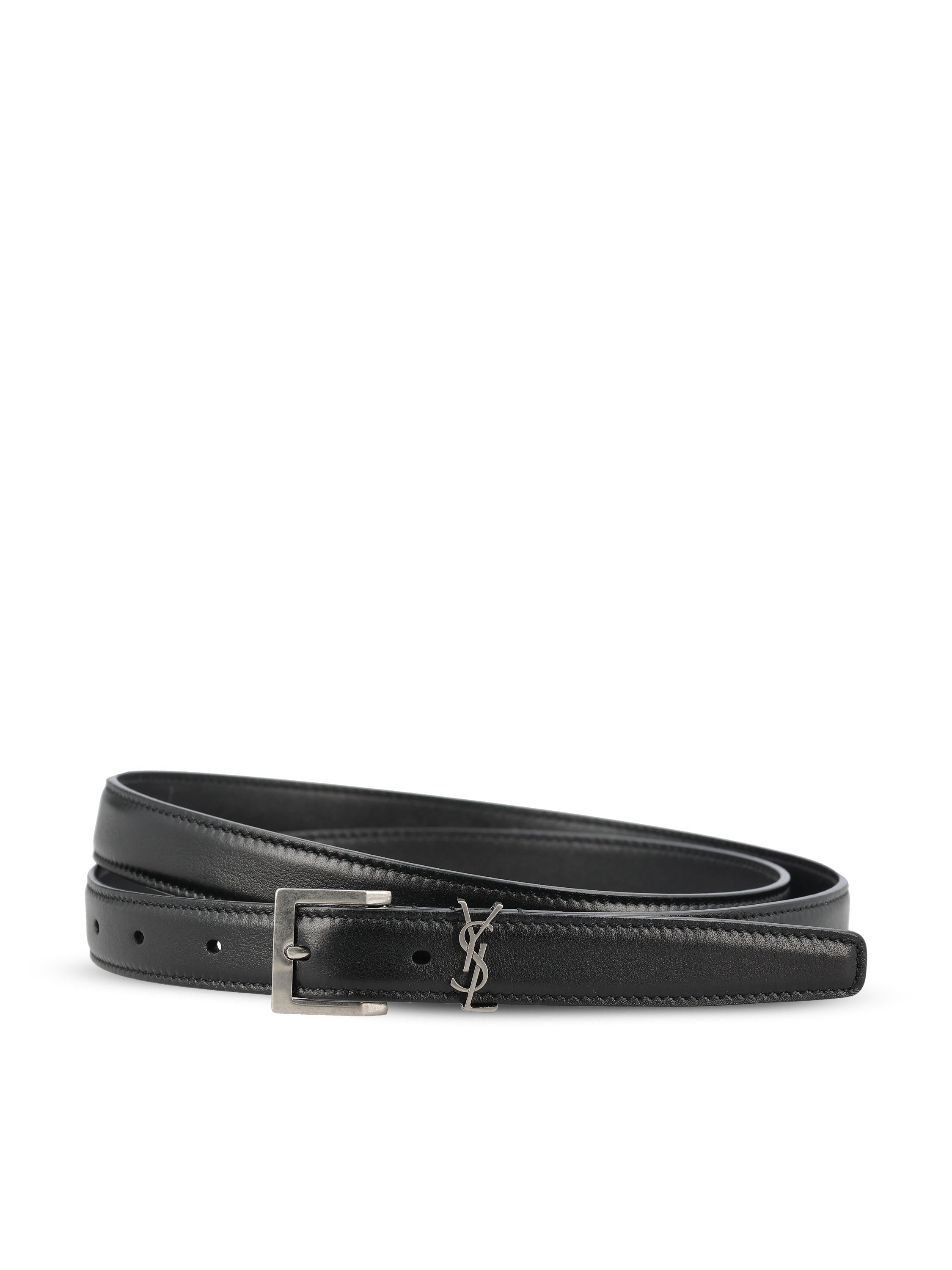 Saint Laurent Cintura realizzata in pelle.
