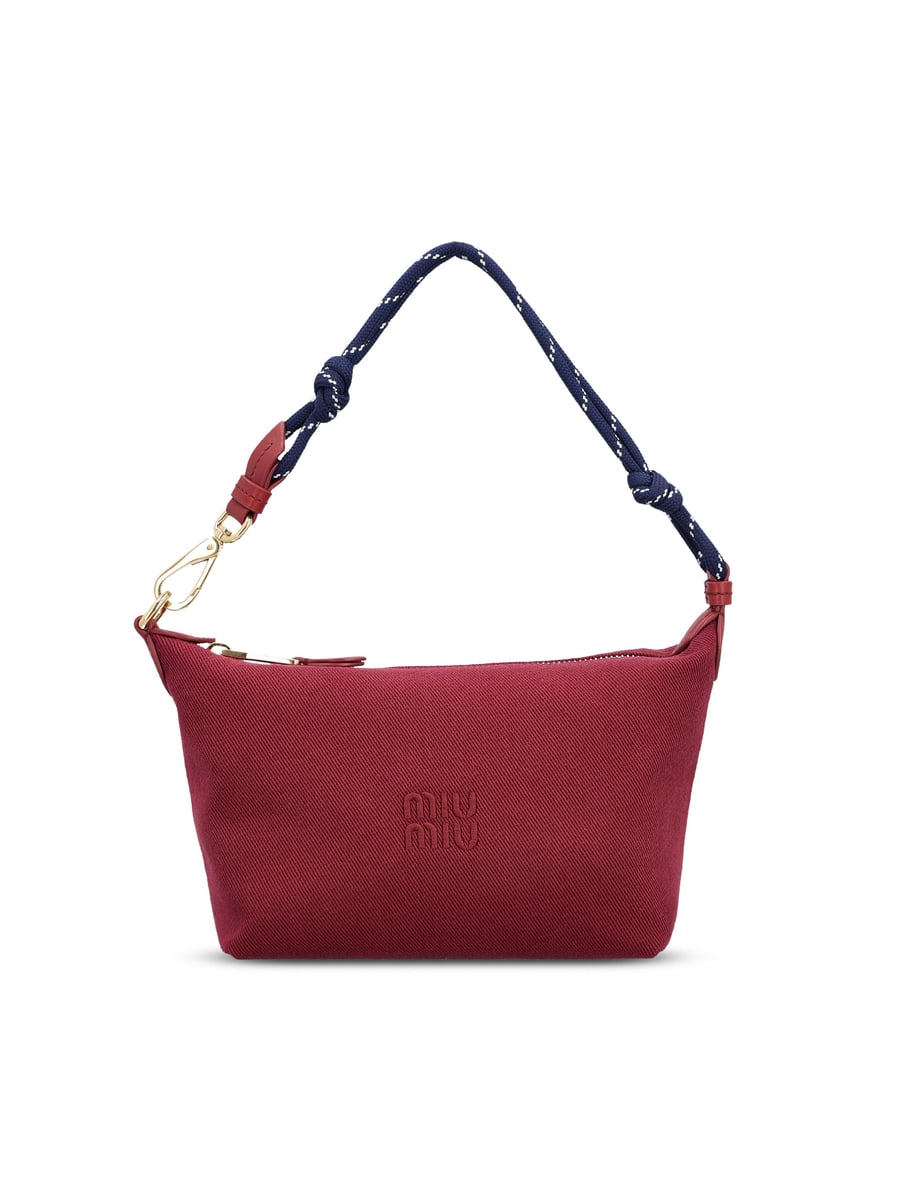 Miu Miu Pouch realizzata in cotone.