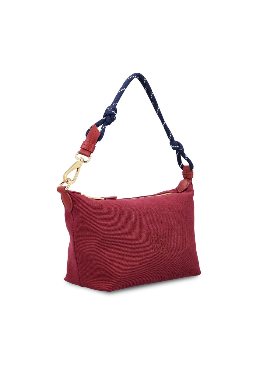 Miu Miu Pouch realizzata in cotone., view 3