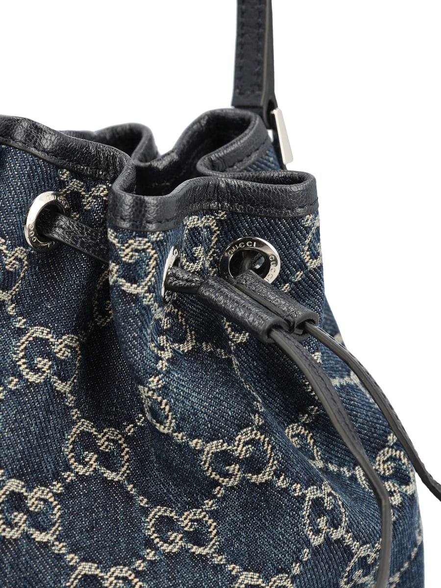 Gucci Borsa realizzata in denim., view 4