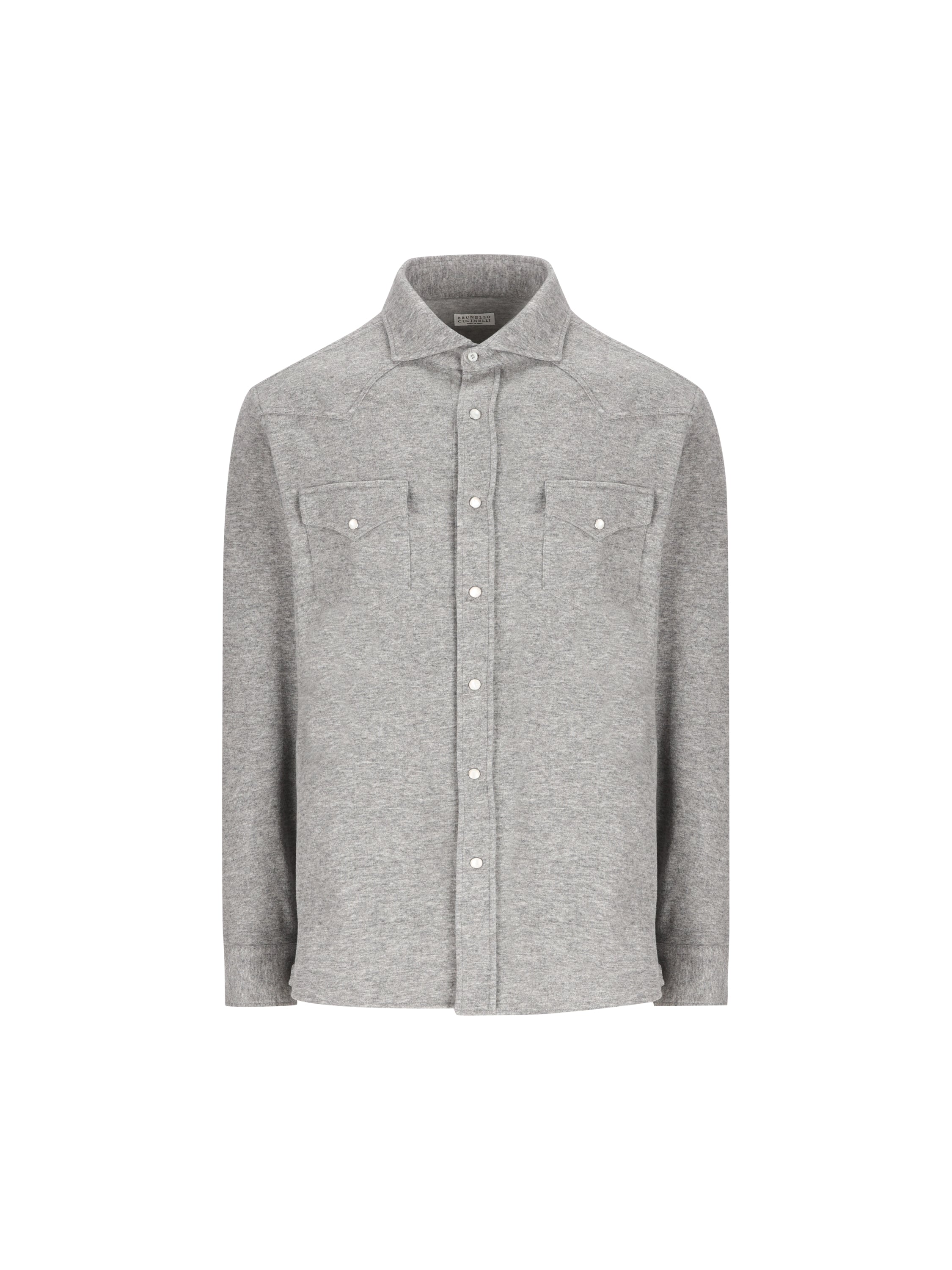 Brunello Cucinelli Camicia realizzata in misto cashmere