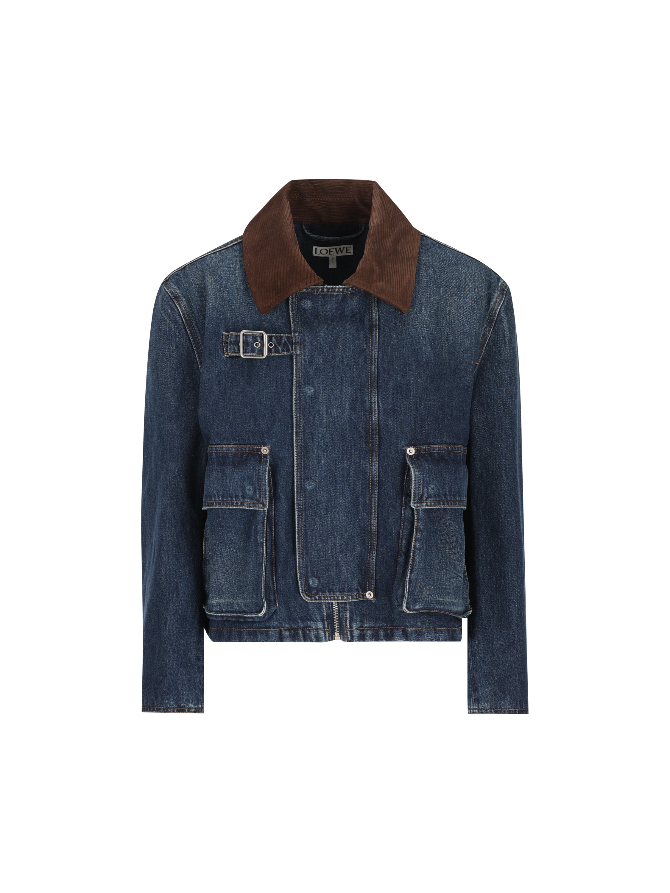 Loewe Parka in denim di cotone