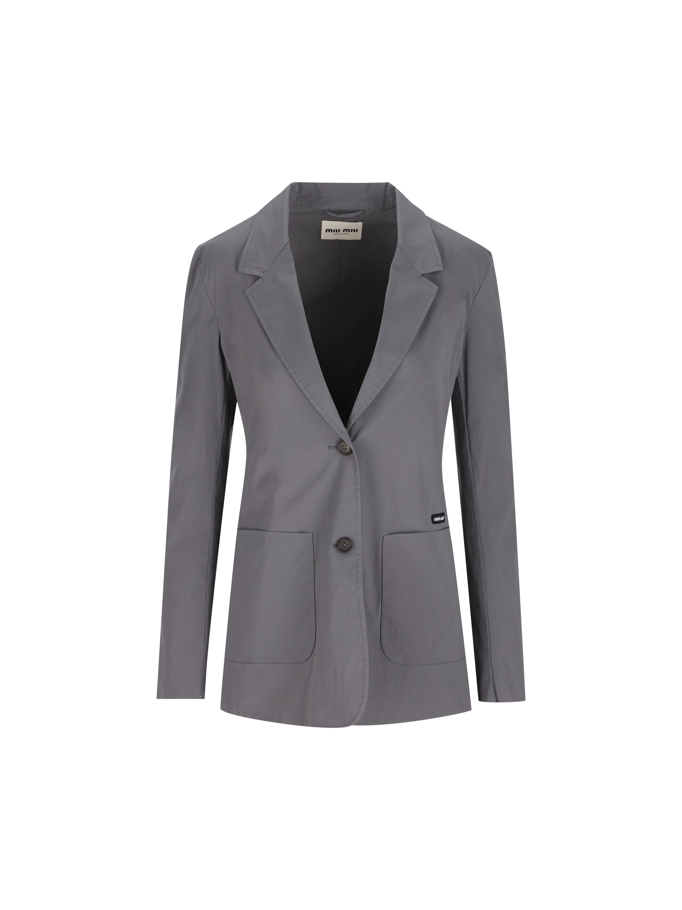 Miu Miu Giacca in popeline stretch washed