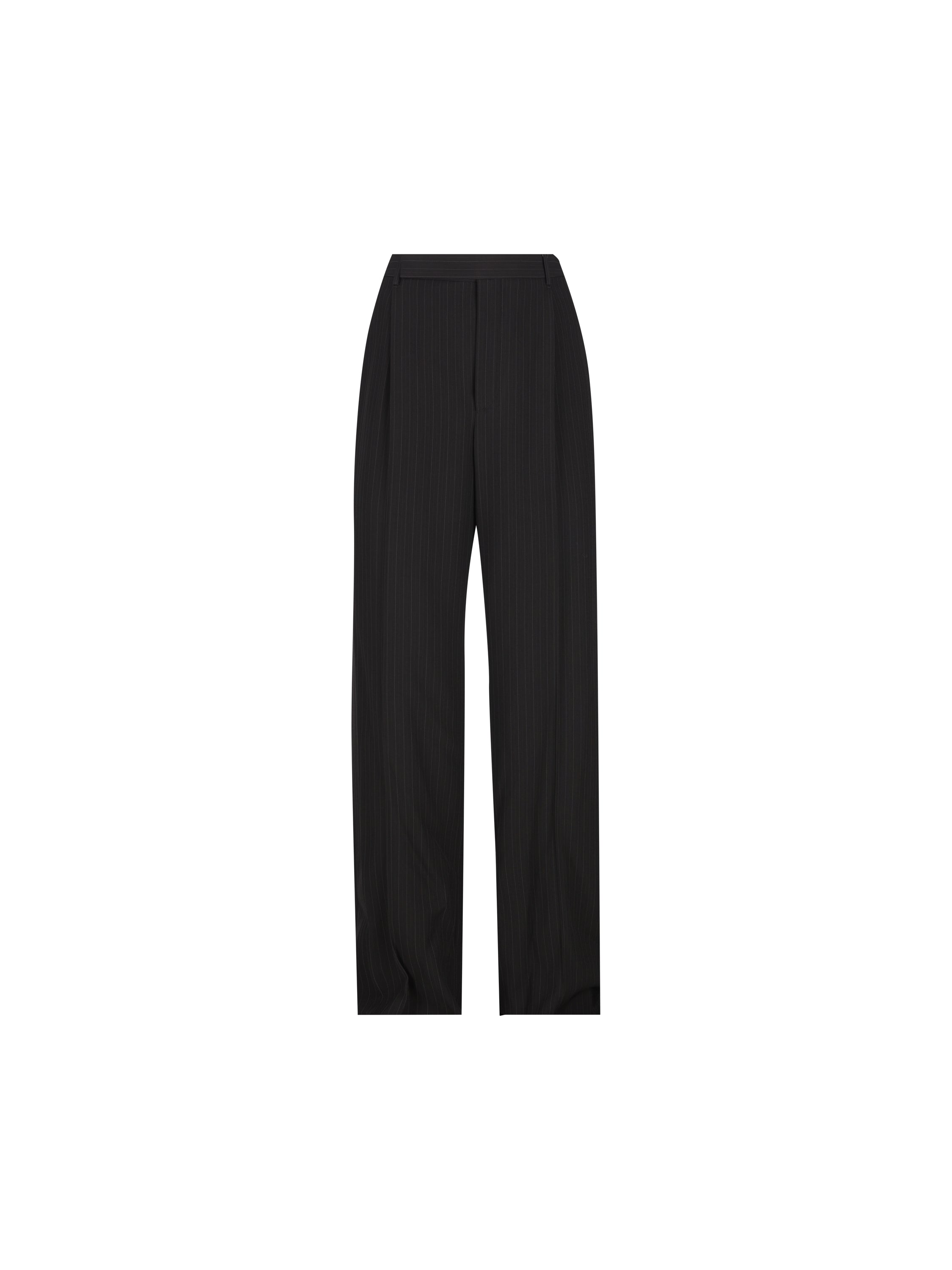 Saint Laurent Pantaloni realizzati in lana vergine e viscosa.